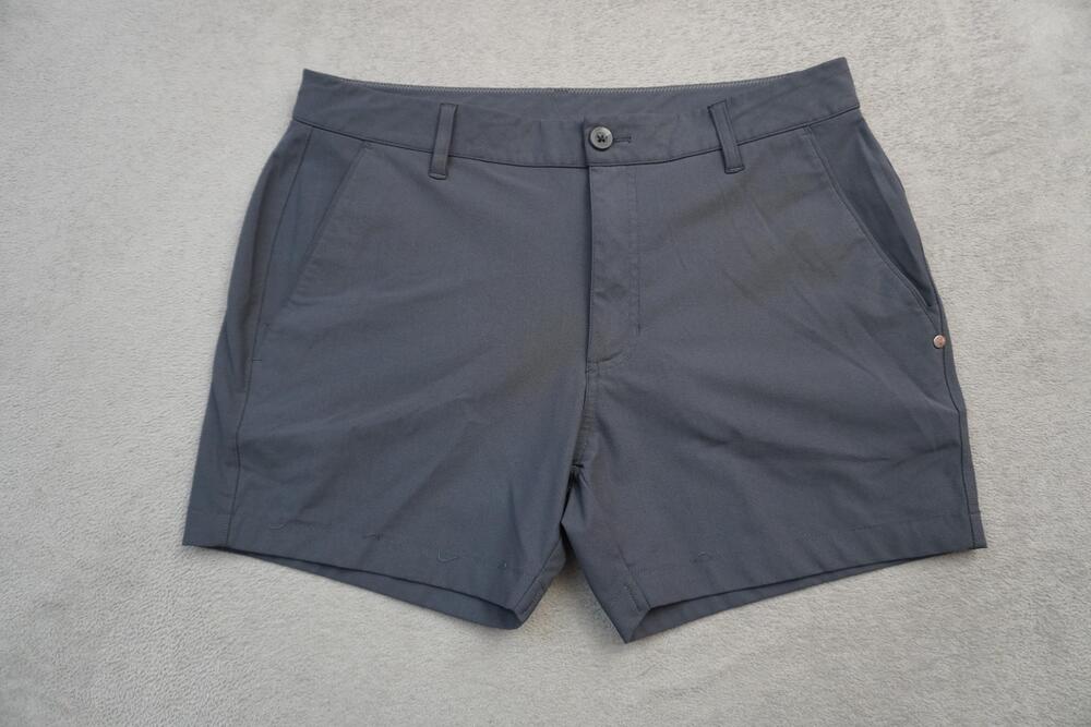 Vuori Shorts Mens 34 Gray Chino Performance Stretch Casual 5" Inseam Golf